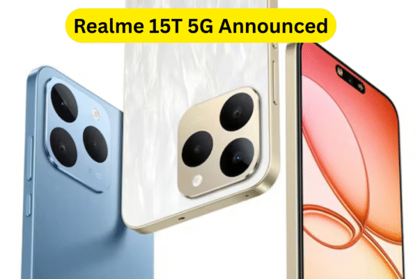 Realme 15T 5G Announced: Redmi 15 Rival with 7,000mAh Battery Launching on September 2 Realme 15T 5G Announced